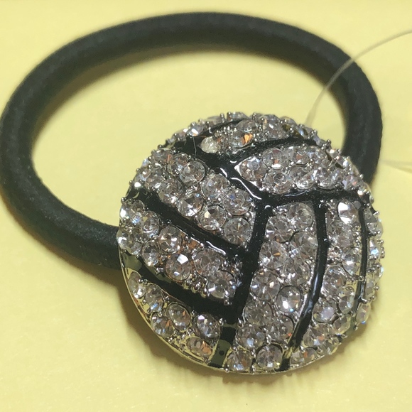 Accessories Rhinestone Studded Volleyball Hair Tie Nwt Poshmark